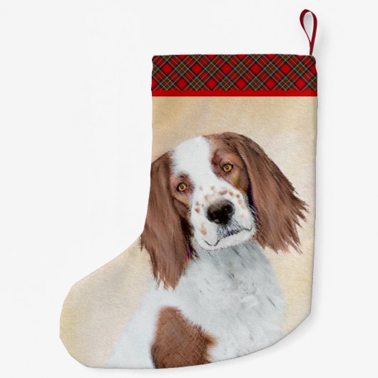 Het schilderen van Ierse rode en witte zetters - O Kleine Kerstsok (Achterkant)