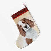 Het schilderen van Ierse rode en witte zetters - O Kleine Kerstsok (Achterkant (Hangend))