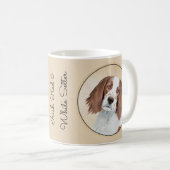 Het schilderen van Ierse rode en witte zetters - O Koffiemok (Voorkant rechts)