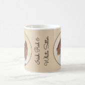 Het schilderen van Ierse rode en witte zetters - O Koffiemok (Center)