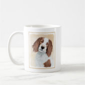 Het schilderen van Ierse rode en witte zetters - O Koffiemok (Links)