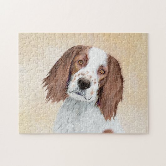 Het schilderen van Ierse rode en witte zetters - O Legpuzzel (Horizontaal)