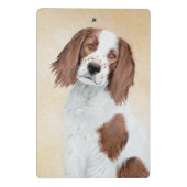 Het schilderen van Ierse rode en witte zetters - O Mini Klembord (Achterkant)