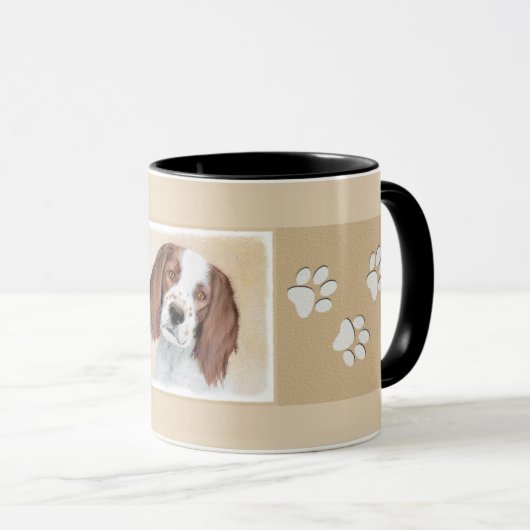 Het schilderen van Ierse rode en witte zetters - O Mok (Voorkant rechts)