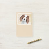 Het schilderen van Ierse rode en witte zetters - O Post-it® Notes (Op bureau)