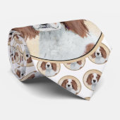 Het schilderen van Ierse rode en witte zetters - O Stropdas (Opgerold)