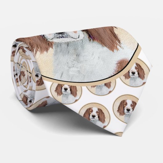 Het schilderen van Ierse rode en witte zetters - O Stropdas (Opgerold)