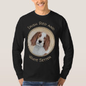 Het schilderen van Ierse rode en witte zetters - O T-shirt (Voorkant)