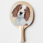 Het schilderen van Ierse rode en witte zetters - O Tafeltennisbatje (Achterkant)