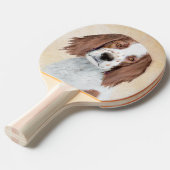 Het schilderen van Ierse rode en witte zetters - O Tafeltennisbatje (Voorkant Gekanteld)