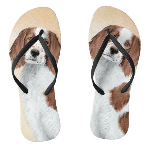 Het schilderen van Ierse rode en witte zetters - O Teenslippers