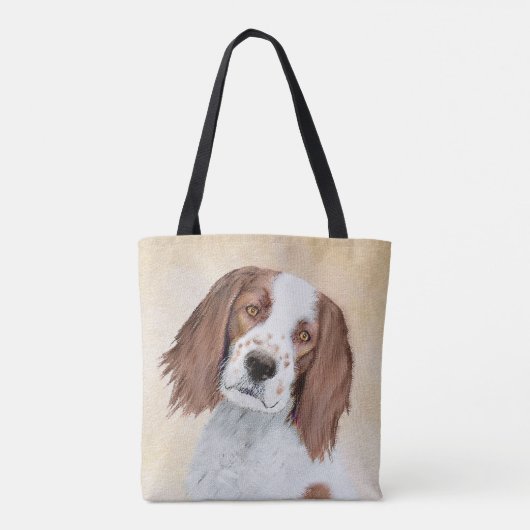 Het schilderen van Ierse rode en witte zetters - O Tote Bag (Achterkant)
