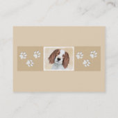 Het schilderen van Ierse rode en witte zetters - O Visitekaartje (Achterkant)