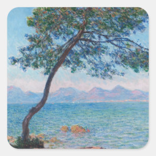 Het Schilderen van Monet Vierkante Sticker