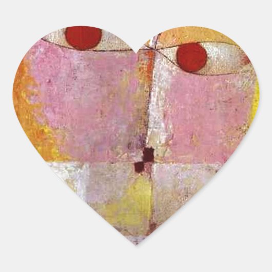 Het Schilderen van Paul Klee Senecio Hart Sticker (Voorkant)