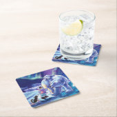 Het schilderen van Polaire Pals Kartonnen Onderzetters (Insitu)