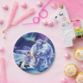 Het schilderen van Polaire Pals Papieren Bordje (Feest)