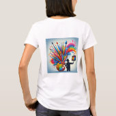 Het schilderen van regenboog kleurrijk shirt (Achterkant)