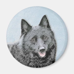 Het Schilderen van Schipperke - het Leuke Magneet
