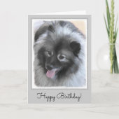 Het Schilderen van Vestingmuur van Keeshond - het Kaart (Voorkant)