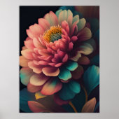 Het schilderen van Vette Bloem 3:4 Poster (Voorkant)