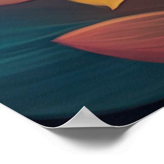 Het schilderen van Vette Bloem 3:4 Poster (Hoek)