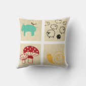 Het schilderen van vier kinderblokken kussen (Achterkant)