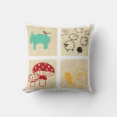 Het schilderen van vier kinderblokken kussen (Voorkant)