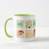 Het schilderen van vier kinderblokken mok (Links)