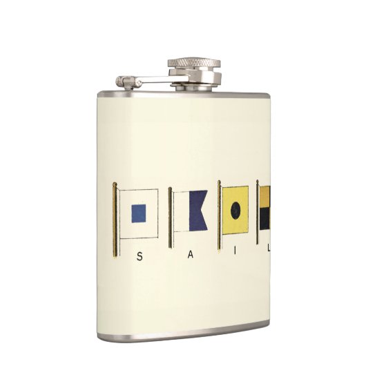 Het schilderen van Vier Vlaggen met Sail die onder Heupfles (Rechts)