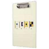 Het schilderen van Vier Vlaggen met Sail die onder Klembord (Links)