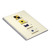 Het schilderen van Vier Vlaggen met Sail die onder Notitieboek (Rechterzijde)