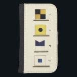 Het schilderen van Vier Vlaggen met Sail die onder Galaxy S4 Portefeuille Hoesje<br><div class="desc">Een niet zo subtiel Verdrag om de zeeen te reizen,  dit schilderij bevat vier vlaggen met het woord "zeilen" onder hen. Voel je de roep van de oceaan? Een perfect cadeau voor die speciale persoon die je met je mee wilt nemen!</div>