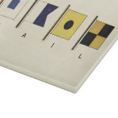 Het schilderen van Vier Vlaggen met Sail die onder Snijplank (Hoek)