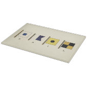 Het schilderen van Vier Vlaggen met Sail die onder Snijplank (Hoek)