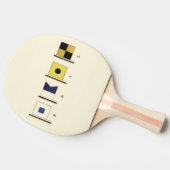 Het schilderen van Vier Vlaggen met Sail die onder Tafeltennisbatje (Zijkant)