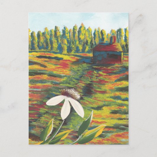Het schilderen van Vloerbeemdje & Shack Briefkaart (Voorkant)