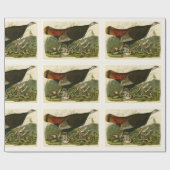 Het schilderen van vochtige vogels in Turkije Cadeaupapier (Vlak)