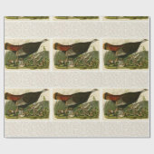 Het schilderen van vochtige vogels in Turkije Cadeaupapier (Vlak)