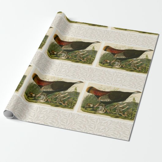 Het schilderen van vochtige vogels in Turkije Cadeaupapier (Uitgerold)