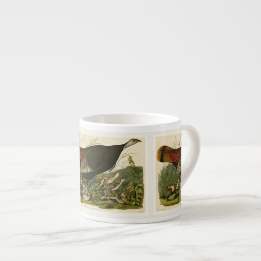 Het schilderen van vochtige vogels in Turkije Espresso Kop (Voorkant rechts)