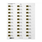 Het schilderen van vochtige vogels in Turkije Etiket (Full Sheet)