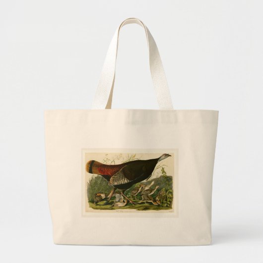 Het schilderen van vochtige vogels in Turkije Grote Tote Bag (Voorkant)