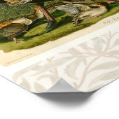 Het schilderen van vochtige vogels in Turkije Poster (Hoek)