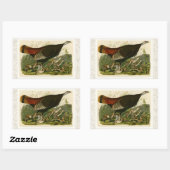 Het schilderen van vochtige vogels in Turkije Rechthoekige Sticker (Vel)