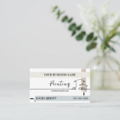 Het schilderen van Zakelijke Rollijnen Visitekaart Visitekaartje (Staand voorkant)