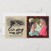 Het schilderen Water Buffalo Ox Nieuwjaar Foto lij Bedankkaart (Voorkant)