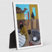Het schilderij Bedoeïenvrouwen van Alfred Fox Fotoplaat (Zijkant)