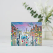 Het schilderij Ice Cream Van oil Briefkaart (Staand voorkant)