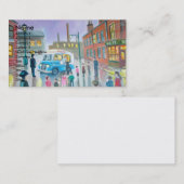 Het schilderij Ice Cream Van oil Visitekaartje (Voorkant / Achterkant)